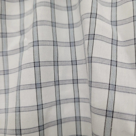 Theory Men's Button-Up Shirt Size Large Multicolor Cotton Check Long Sleeves - Picture 7 of 7